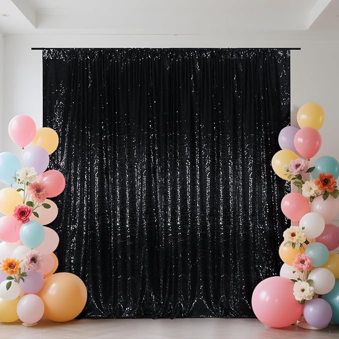 SquarePie Sequin Backdrop Less See Through Thick Stain Background Glitter - Image 5
