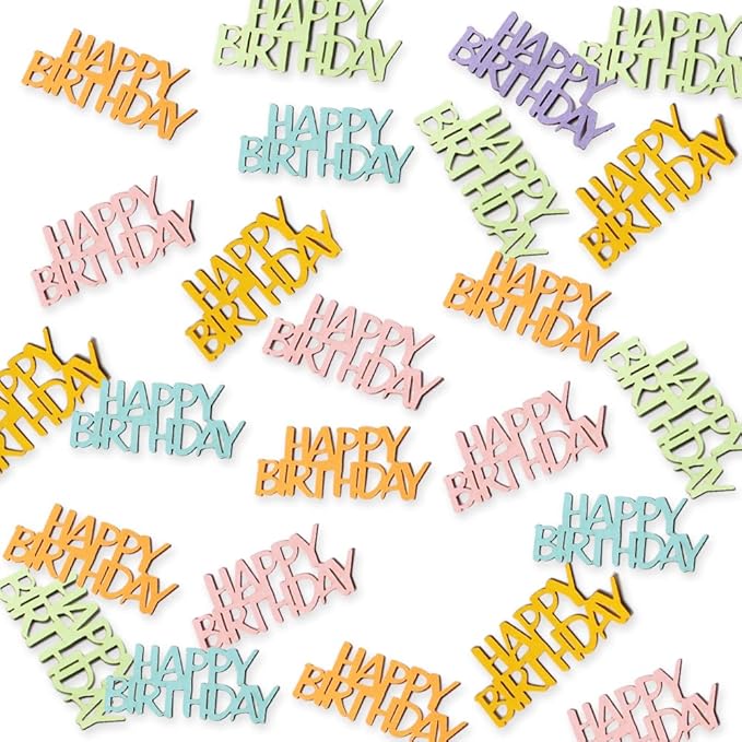 Multi-color Birthday Confetti Happy Birthday Party Table Decorations Cute by Vofrise