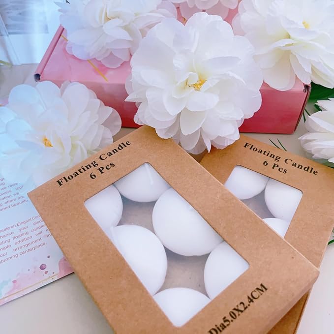 24 Pcs Floating Candles for Centerpieces and Floating Flowers Vase Fillers for - Image 9