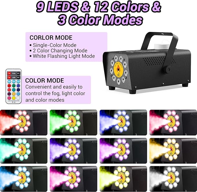 Smoke Machine, Theefun Fog Machine 450w 2500CFM - Image 2