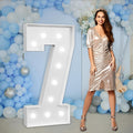 imprsv Marquee Numbers Large 7th-Birthday Decorations: 4ft Light Up Number by Letsmakeitimpressive