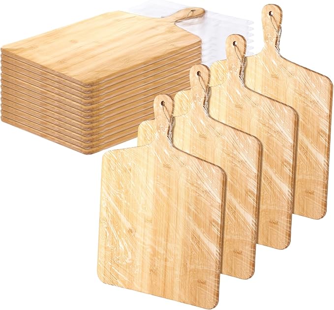 Patelai 12 Packs Wooden Cutting Board Set by Patelai