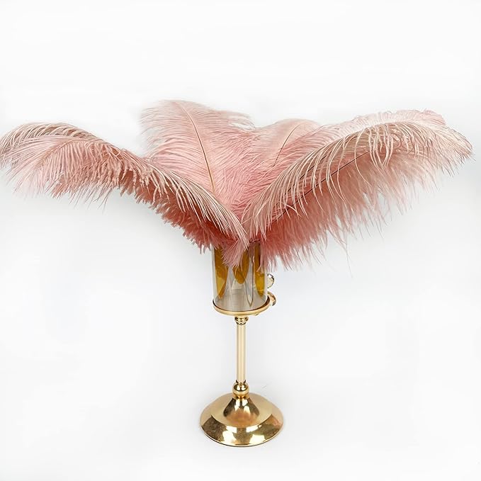 Happy Feather 16-18 inch Pink Ostrich Feathers Cratfs - Image 7