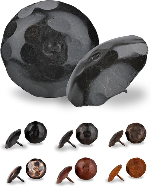 10 Pack 2" Round Head Iron Clavos Decorative Nails – Sealed Unfinished – by BorderlandRusticHardware