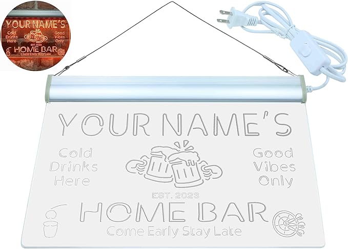 ADVPRO Personalized Your Name Custom Home Bar Beer Established Year Single - Image 9