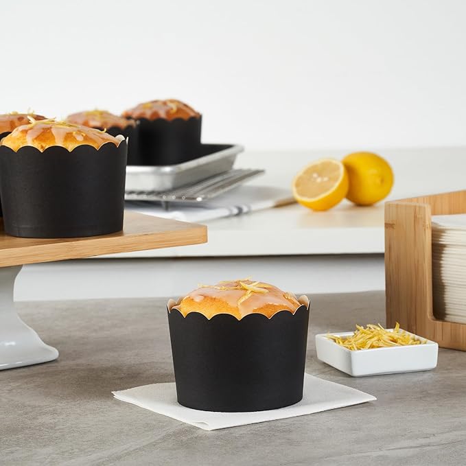 Panificio 10 Ounce Cupcake Wrappers, 200 Scalloped Baking Cups - Image 4