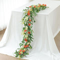 Mizii Red Artificial Flower Garland 6FT Fake Poppy Floral Garland Hanging Vines by Mizii
