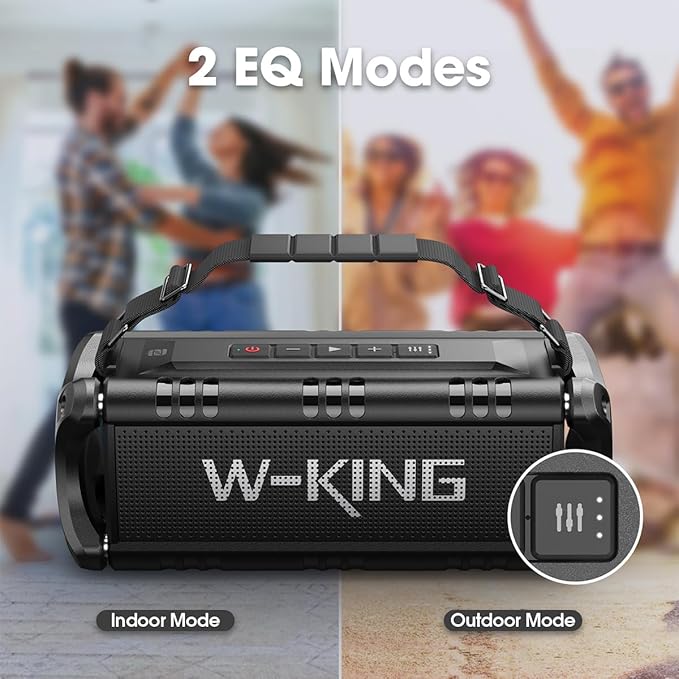 W-KING Bluetooth Speaker, 90W Max Portable Outdoor Speaker Loud, IPX6 - Image 5