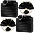Horbaunal 30 Pack Black Satin Napkins 20 x 20 Inch, Square Soft Table Dinner by Horbaunal