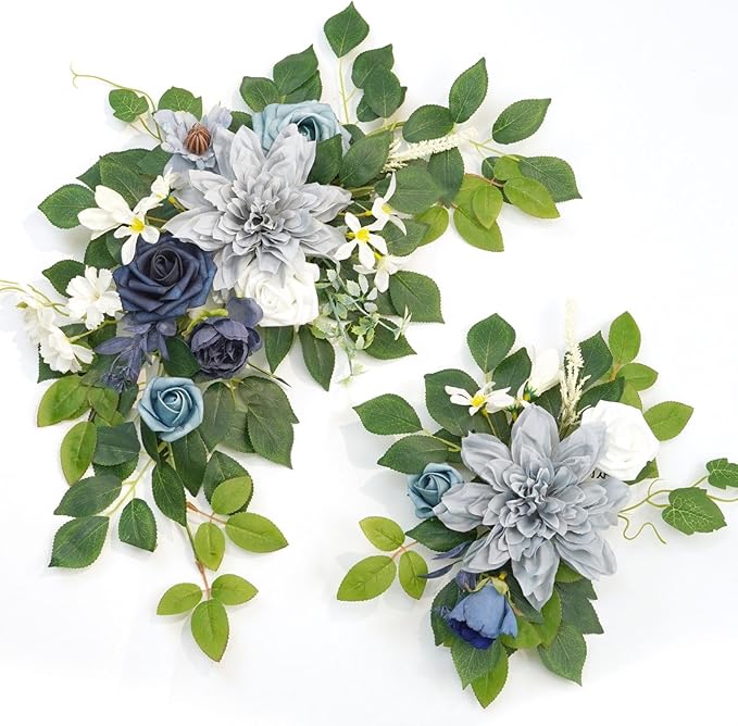 Wedding decor Welcome Sign Flower Backdrop Garland by Piklado