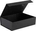Hard Black Gift Box With Magnetic Closure Lid by PurpleQCrafts