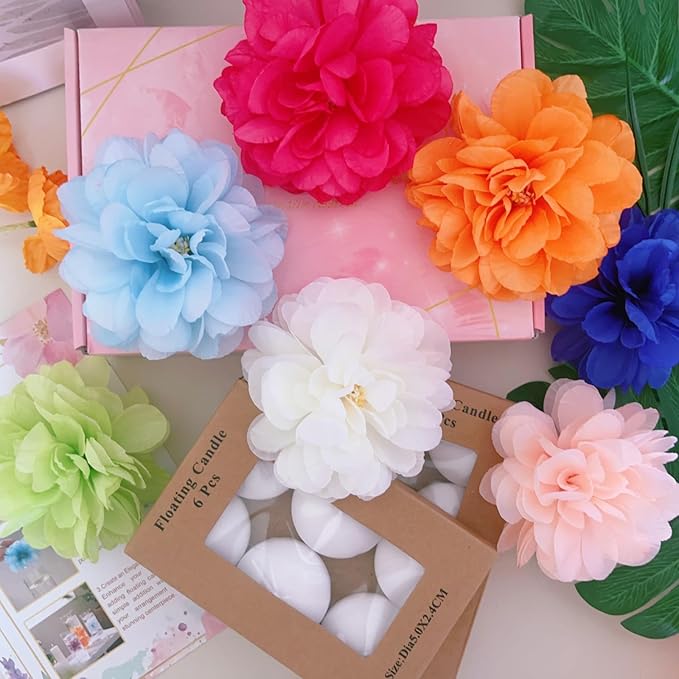 24 Pcs Floating Candles for Centerpieces and Floating Flowers Vase Fillers for - Image 6