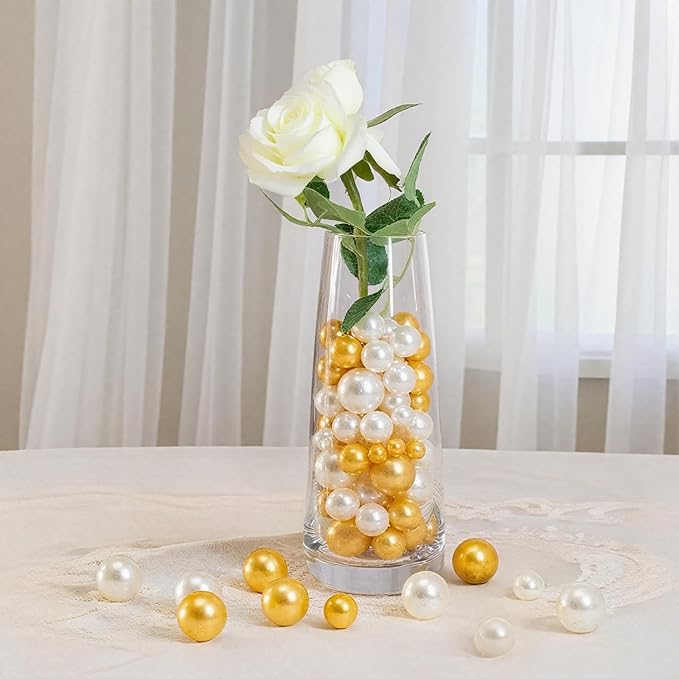 200 Pcs Vase Filler Beads White Pearl Beads - Image 4