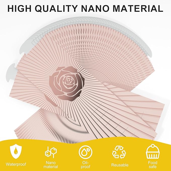 Polymer Material Reusable Napkin Band, Glue-Free Tear-Proof Water Resistant - Image 3
