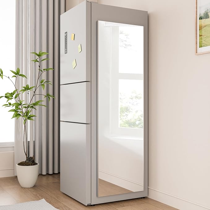 63"x20" Magnetic Mirror Lightweight Full-Length Mirror | Strong Adhesion by brisafe