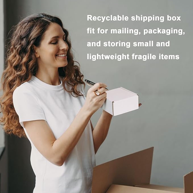 MEBRUDY 4x4x2 Inches Shipping Boxes Pack of 100, Small Corrugated Cardboard Box - Image 5