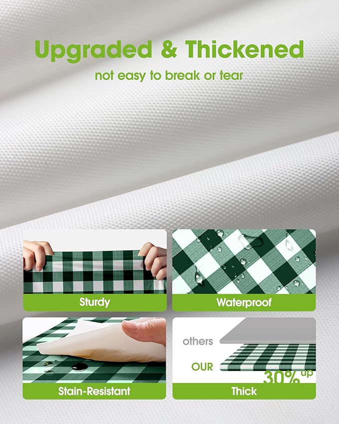 Pureegg Plastic Table Cloth Disposable 10 Pack, 54 x 108 Inch Table Cloths - Image 3