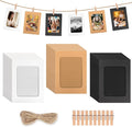 100 Pack Paper Picture Frames, 4x6 Inch Photo Strip Frame Hanging Photo Display by Neworkg