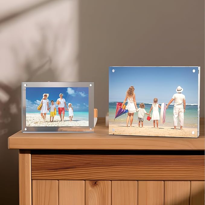 8x10 Inches Acrylic Picture Frames 1 Pack, Double Sided Magnetic Photo Frames - Image 9