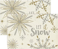 Artoid Mode Beige Snowflake Let It Snow Winter Placemats Set of 2, 12x18 Inch by ArtoidMode