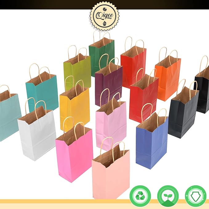 qiqee Small Size Paper Gift Bags - Image 3