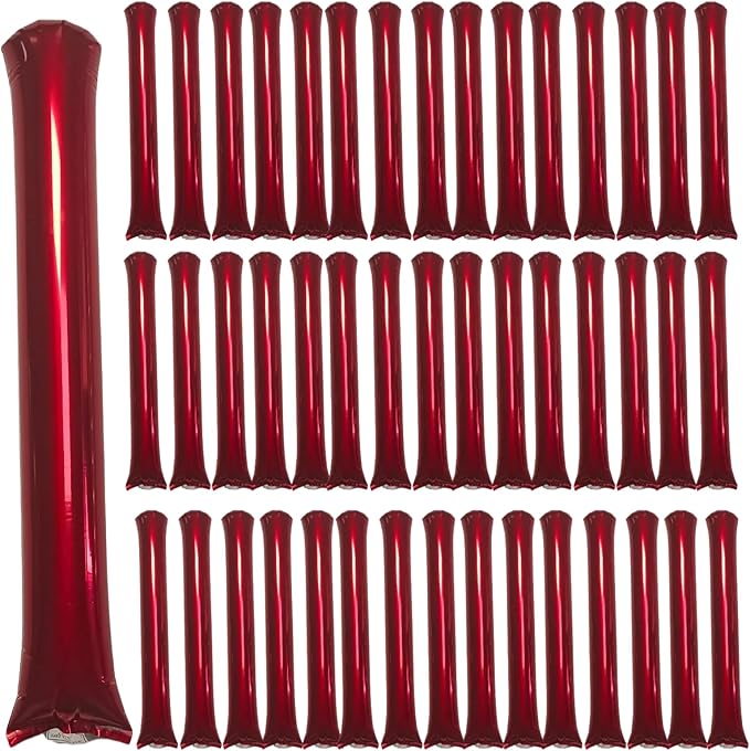 48pcs Round Head Boom Sticks Thunder Sticks Cheering Sticks Team Spirit Plastic by ROSEBB