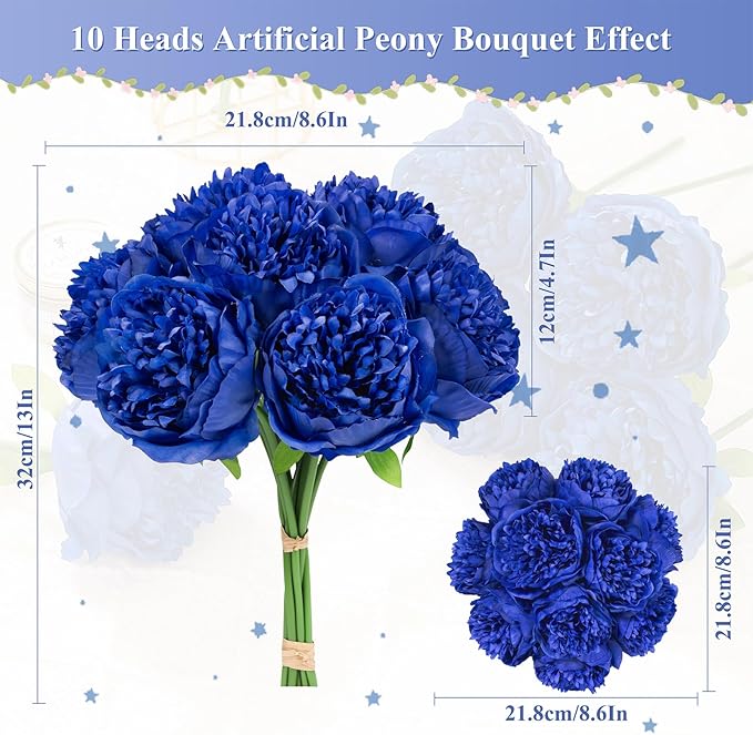 U'Artlines Artificial Peony Silk Flower - Image 2