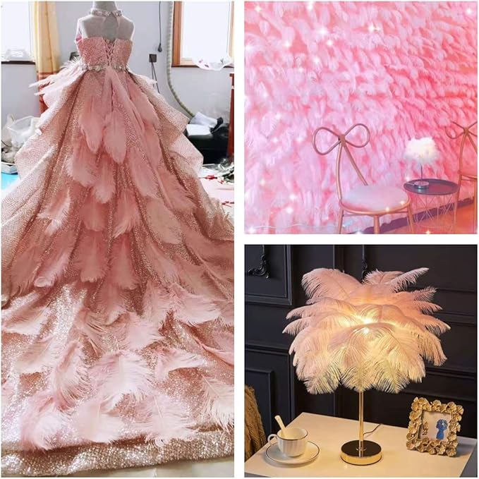 Ballinger Lotus Pink Ostrich Feathers - Image 6