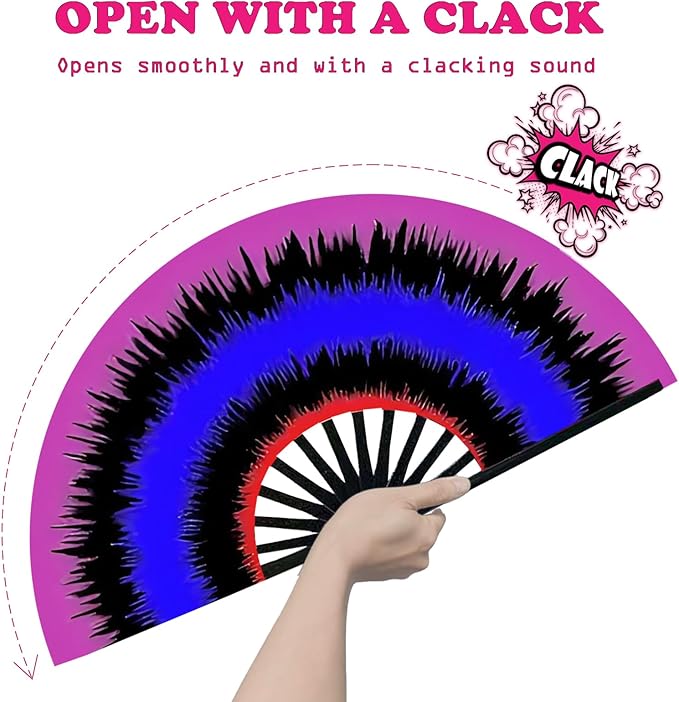 Boots on The Ground Fan, Large Folding Hand Fan - Image 3