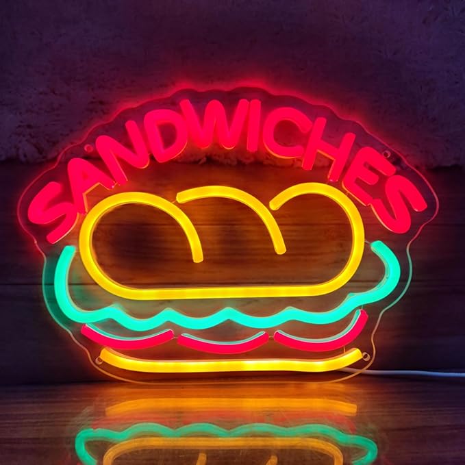 Sandwiches Neon Sign Sandwich Sign Food Neon Signs - Image 4
