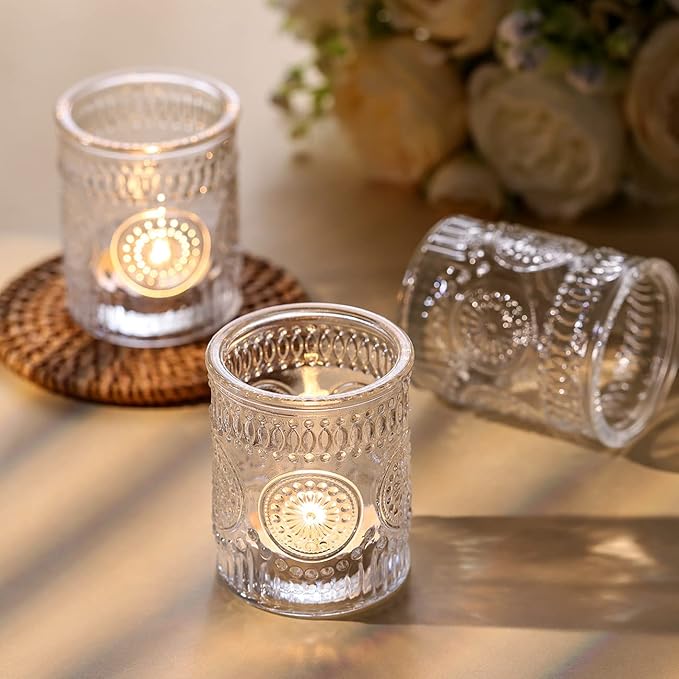 DARJEN Clear Votive Candle Holders Set of 36- Glass Candle Holders Bulk - Image 6