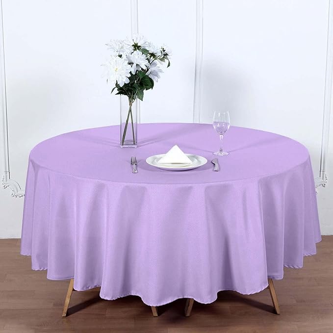 Efavormart Round Tablecloth, 90 Inch Stain & Wrinkle Resistant Washable Table by efavormart
