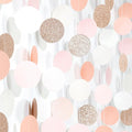 Rose-Gold Pink-White Birthday Party-Decorations Streamers - 52Ft Baby Bridal by Hugtmr