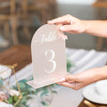 Frosted Arch Acrylic Table Numbers by SublimeSoir%C3%A9e