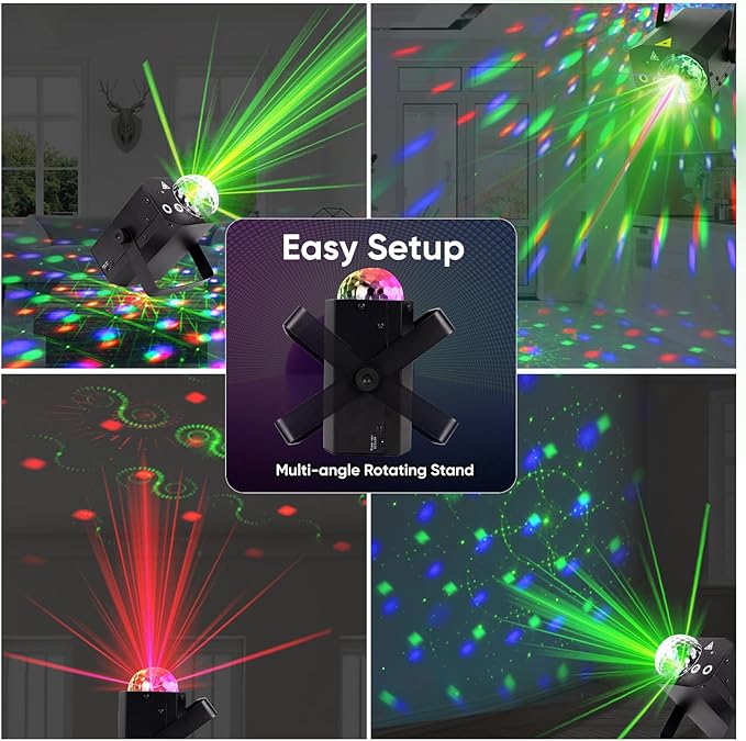 Party Lights DJ Disco Ball Light: LED Stage Laser Light - Image 6