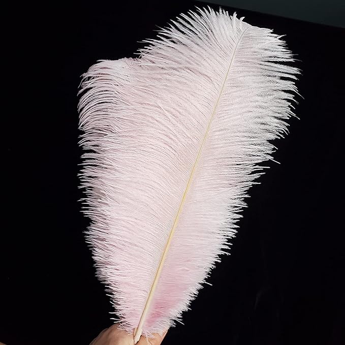 Happy Feather 16-18 inch Pink Ostrich Feathers Craft - Image 3
