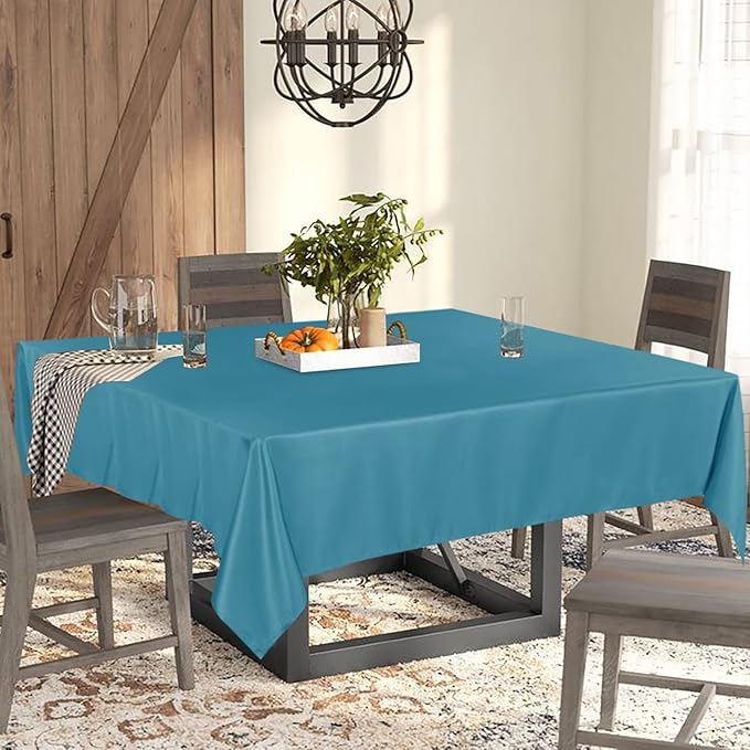 Fitable Rectangle Tablecloth Stain and Wrinkle Resistant Washable Polyester - Image 5