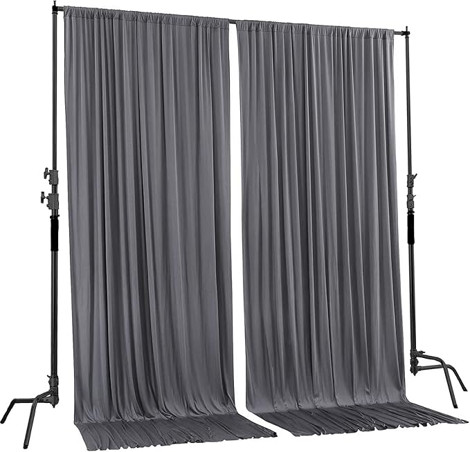 AK TRADING CO. 10 feet x 8 feet IFR Polyester Backdrop Drapes Curtains Panels - Image 2