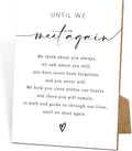 Until We Meet Again, Wedding Memorial Sign, 8x11 White Minimalist Style by TCJIU