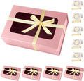 Pink Large Gift Boxes with Window, 13.5"x9"x4.3" Bridesmaid Boxe by TIACABO