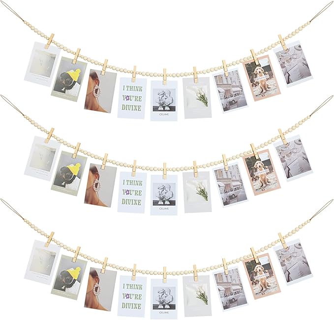 Hanging Photo Display Wall Decor, Living Room, Dorm Decor, Photos Holder Teen by KLOGTSINDDirect