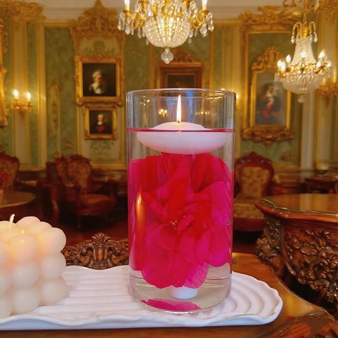 24 Pcs Floating Candles for Centerpieces and Floating Flowers Vase Fillers for - Image 8