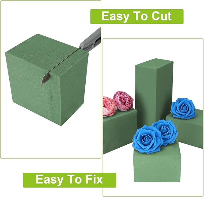 Acrux7 8 Pack Floral Foam Blocks 9x4.3x3 Inch Florist Foam Bricks - Image 3
