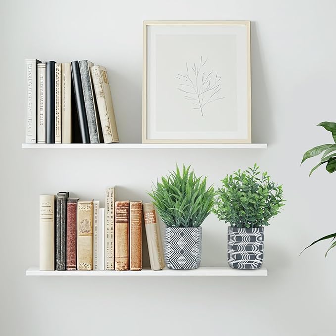 2 Pack Small Fake Plants, Fake Grass Plant, Artificial Boxwood - Image 5