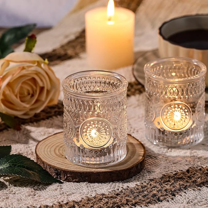 DARJEN Clear Votive Candle Holders Set of 36- Glass Candle Holders Bulk - Image 3
