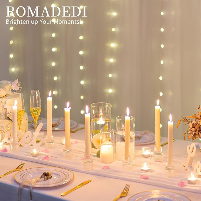 Romadedi Glass Candle Holder for Candlestick - Image 7