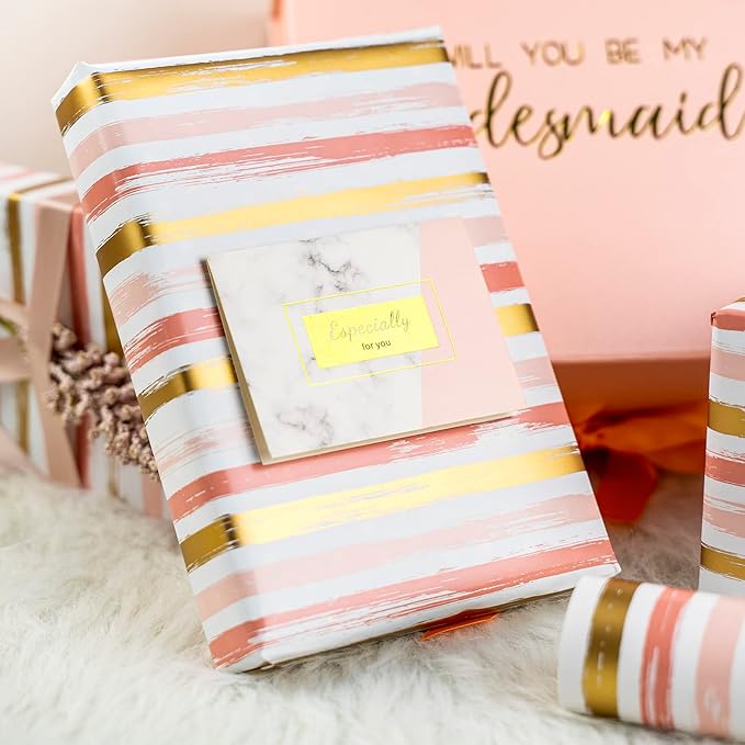 WRAPAHOLIC Reversible Pink Wrapping Paper - Image 7