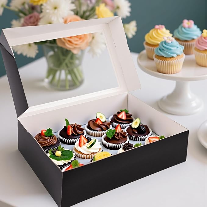 VGOODALL 12 Count Cupcake Boxes - Image 3