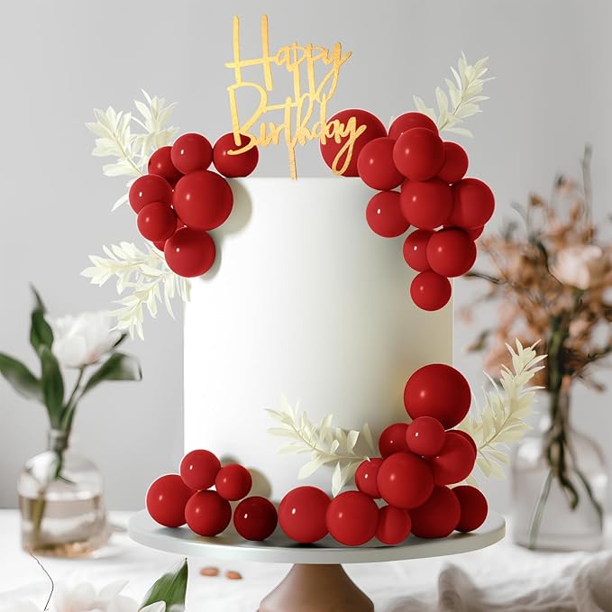 MIAHART Ball Cake Toppers Boho Grass Cake Topper Ball Cake Insert Decoration - Image 5