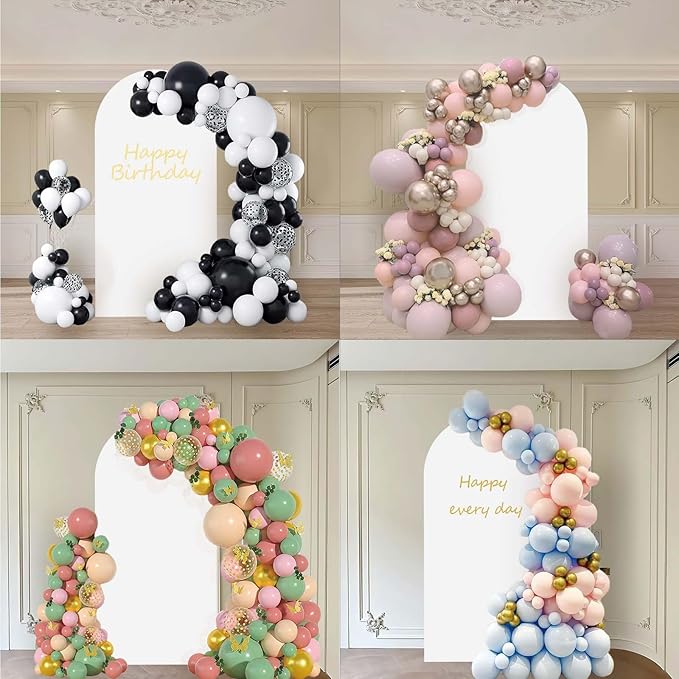6FT Wedding Arch Backdrop Stand and White Arch Cover, Parties Decoration. - Image 6
